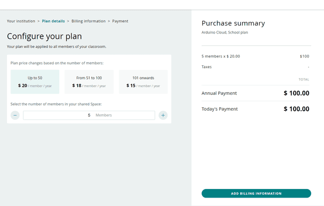 add members to the school plan